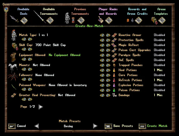 arenaboxingruleset