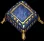blueandgoldfloorpillow