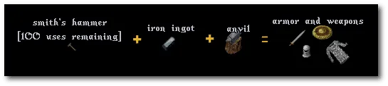 crafting blacksmithy