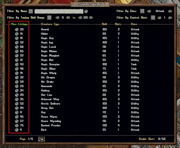 creaturebazaaroverviewmenu