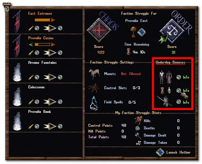 factionstruggle underdogbonus
