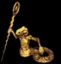 GoldenOphidianStatue