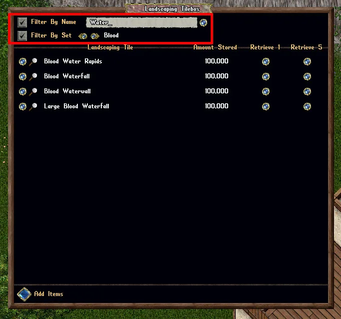 landscapingtilebox filtering