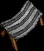 stripedcanvasfieldbench