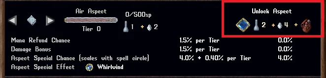 unlock aspect