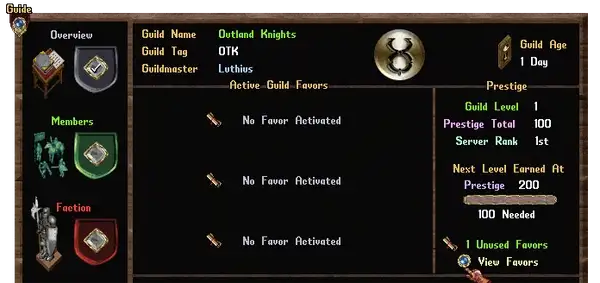 Guild Favors